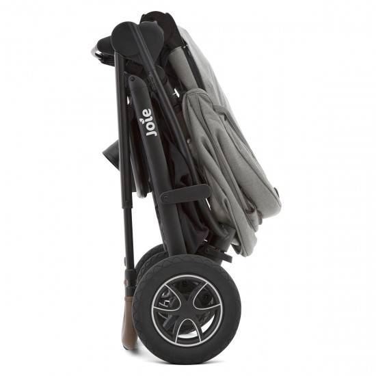 Joie Versatrax Pushchair + Carrycot + Car Seat Travel System, Pebble
