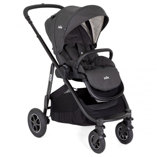 Joie Versatrax Pushchair + Carrycot + Car Seat Travel System, Shale