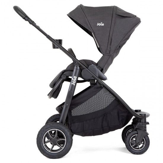 Joie Versatrax Pushchair + Carrycot + Car Seat Travel System, Shale