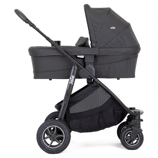 Joie Versatrax Pushchair + Carrycot + Car Seat Travel System, Shale