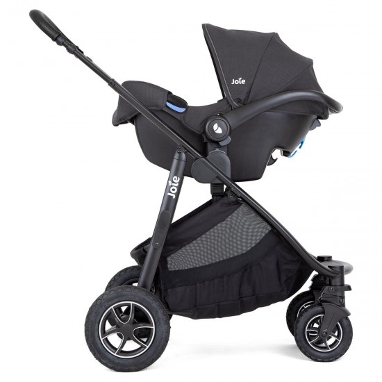 Joie Versatrax Pushchair + Carrycot + Car Seat Travel System, Shale