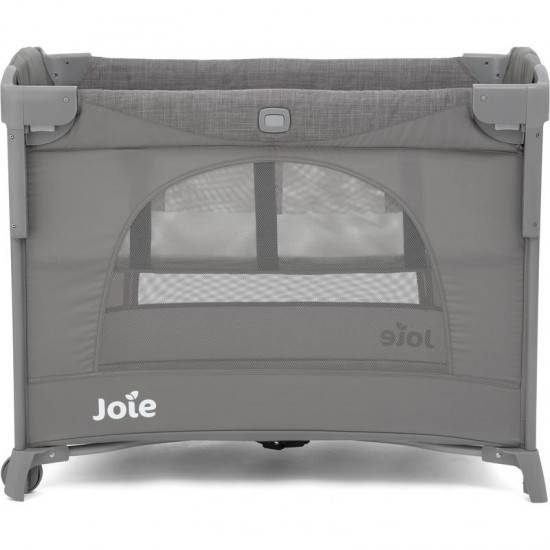 Joie Kubbie Sleep Travel Cot, Foggy Grey