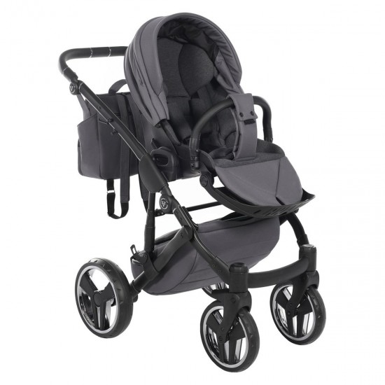 Junama Core 2 in 1 Pram & Pushchair, Black Nickel