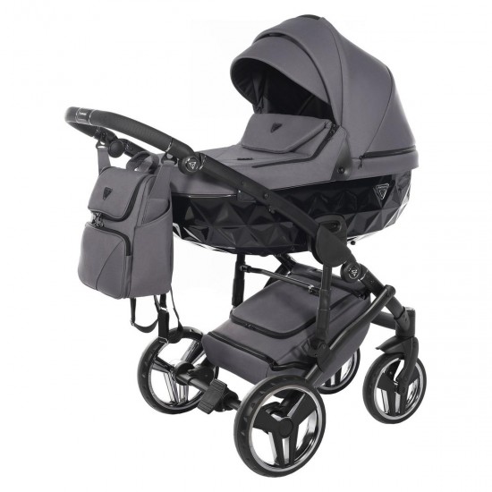 Junama Core 2 in 1 Pram & Pushchair, Black Nickel