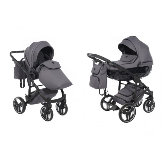 Junama Core 2 in 1 Pram & Pushchair, Black Nickel