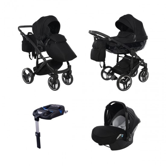 Junama Core 4 in 1 Isofix Travel System, Black