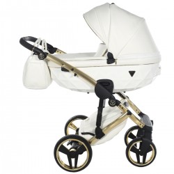 Junama Fluo Individual 4 in 1 Isofix Travel System, White Gold