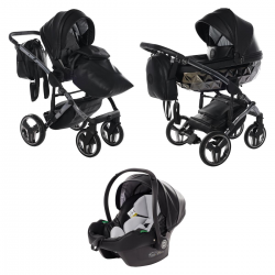 Junama Handcraft 3 in 1 Travel System, Black