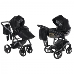 Junama Handcraft 2 in 1 Pram & Pushchair, Black