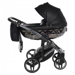 Junama Handcraft 2 in 1 Pram & Pushchair, Black