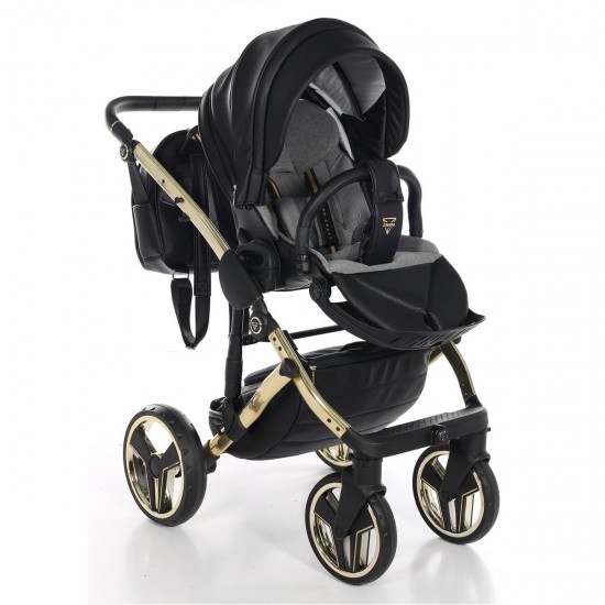 Junama Handcraft 4 in 1 Isofix Travel System, Black Gold