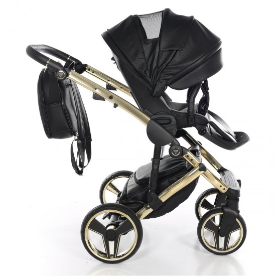 Junama Handcraft 4 in 1 Isofix Travel System, Black Gold