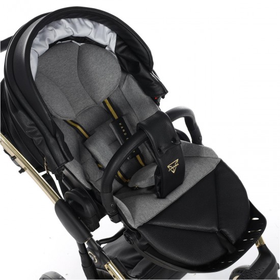 Junama Handcraft 4 in 1 Isofix Travel System, Black Gold