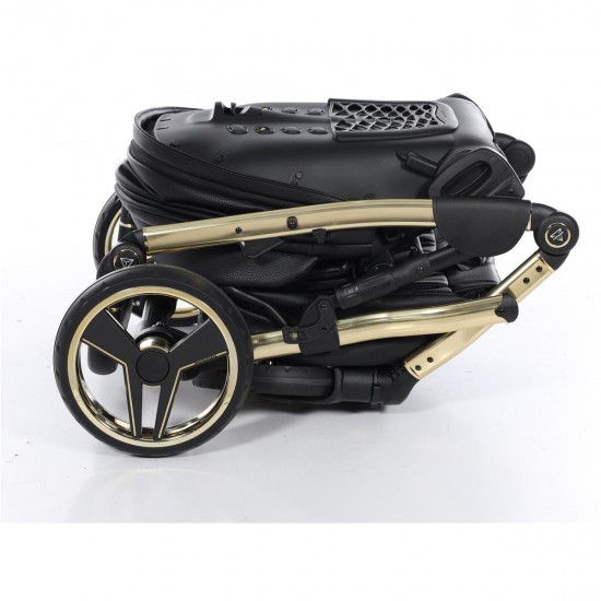 Junama Handcraft 4 in 1 Isofix Travel System, Black Gold