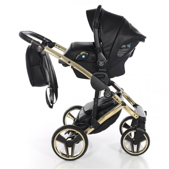Junama Handcraft 4 in 1 Isofix Travel System, Black Gold