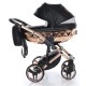 Junama Handcraft 2 in 1 Pram & Pushchair, Black Rose Gold