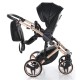 Junama Handcraft 2 in 1 Pram & Pushchair, Black Rose Gold