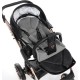 Junama Handcraft 2 in 1 Pram & Pushchair, Black Rose Gold