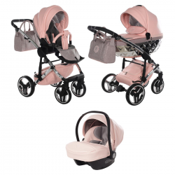 Junama Handcraft Glitter 3 in 1 Travel System, Pink