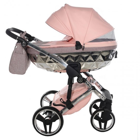 Junama Handcraft Glitter 4 in 1 Isofix Travel System, Pink