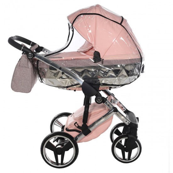 Junama Handcraft Glitter 4 in 1 Isofix Travel System, Pink