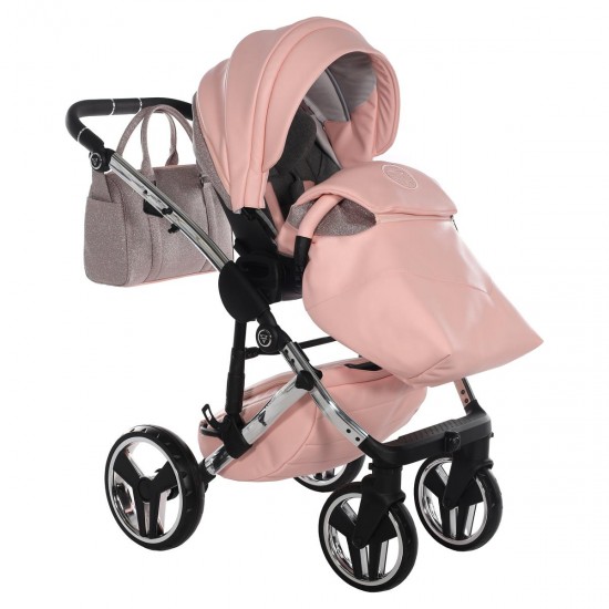 Junama Handcraft Glitter 4 in 1 Isofix Travel System, Pink