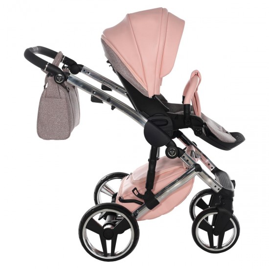 Junama Handcraft Glitter 4 in 1 Isofix Travel System, Pink