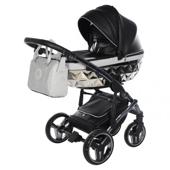 Junama Handcraft Glitter 4 in 1 Isofix Travel System, Black