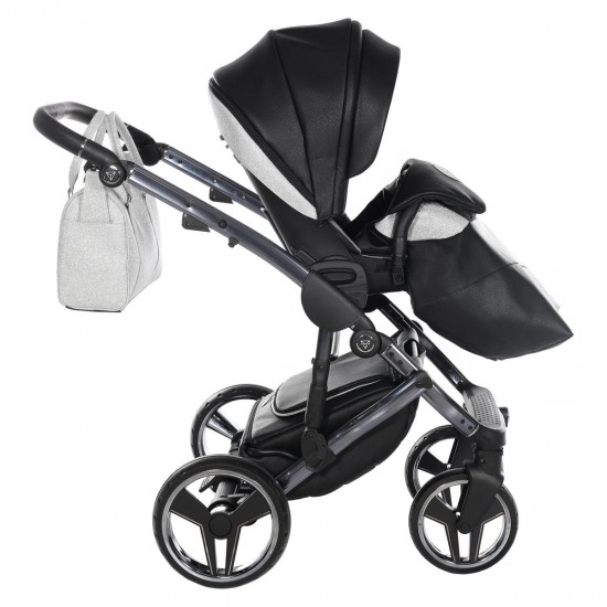 Junama Handcraft Glitter 4 in 1 Isofix Travel System, Black