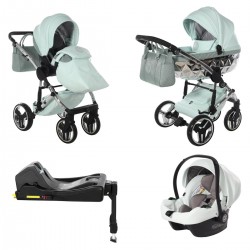 Junama Handcraft Glitter 4 in 1 Isofix Travel System, Mint