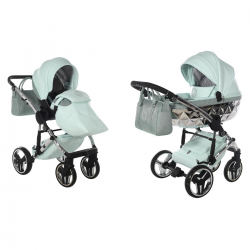 Junama Handcraft Glitter 2 in 1 Pram & Pushchair, Mint