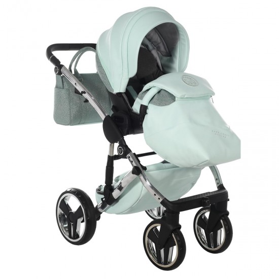 Junama Handcraft Glitter 4 in 1 Isofix Travel System, Mint
