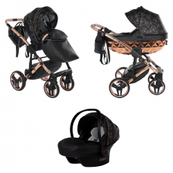 Junama Heart 3 in 1 Travel System, Black