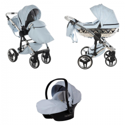Junama Heart 3 in 1 Travel System, Blue