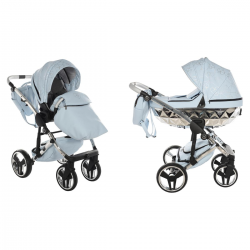 Junama Heart 2 in 1 Pram & Pushchair, Blue