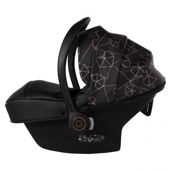 Junama Heart 4 in 1 Isofix Travel System, Black
