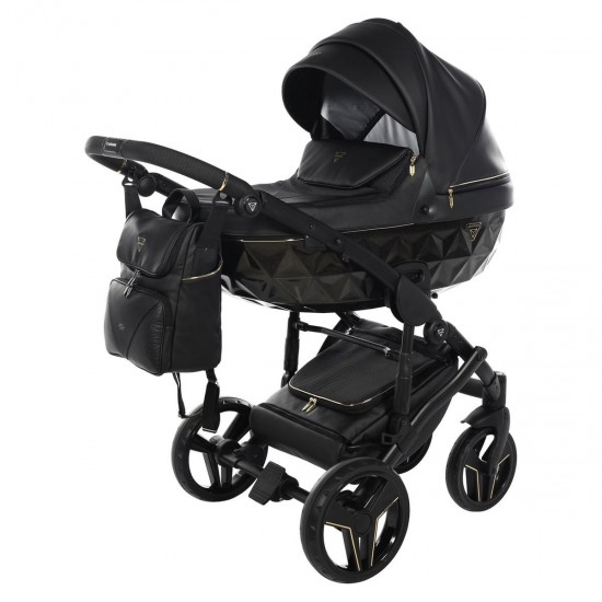 Junama S-Class 2 in 1 Pram & Pushchair, Black