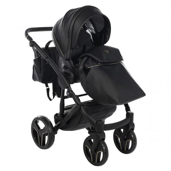 Junama S-Class 2 in 1 Pram & Pushchair, Black