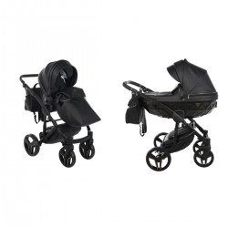 Junama S-Class 2 in 1 Pram & Pushchair, Black