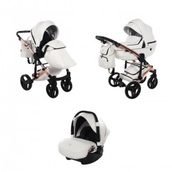 Junama S-Class 3 in 1 Travel System, White Free Car Seat