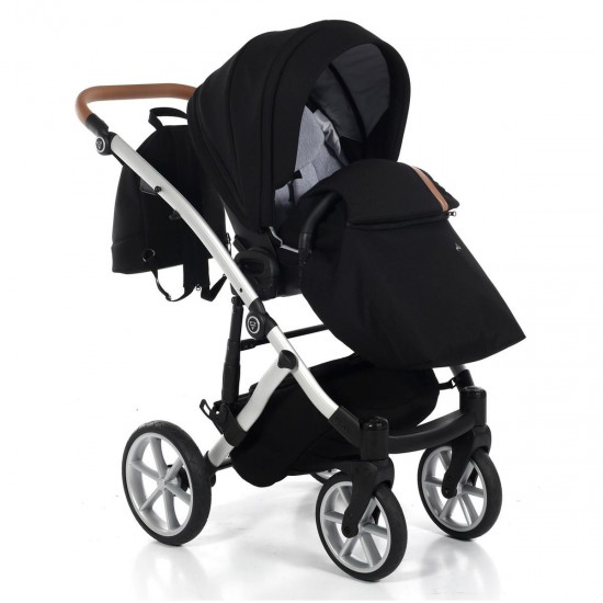 Junama Space 2 in 1 Pram & Pushchair, Black