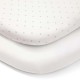 Mamas & Papas Lua Bedside Crib Bundle with Mattress Protector & Fitted Sheets - Grey