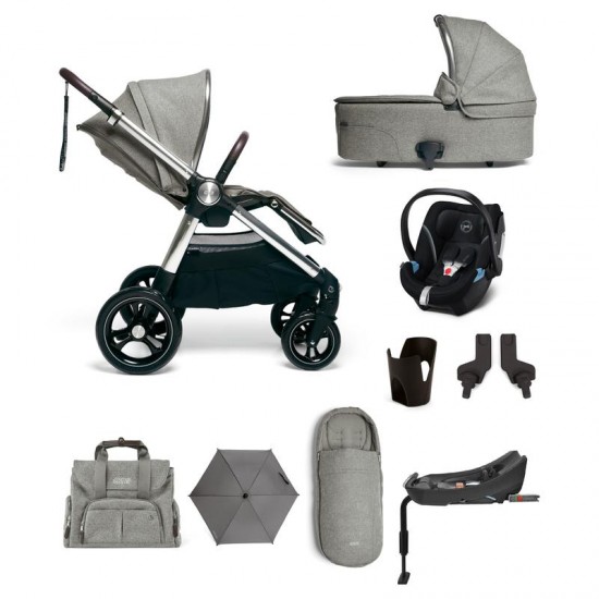 Mamas & Papas Ocarro 9 Piece Complete Travel System Bundle, Woven Grey Mamas & Papas Ocarro 9 Piece Complete Travel System Bundle, Woven Grey