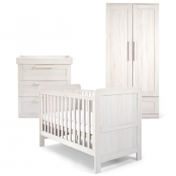 Mamas & Papas Atlas 3 Piece Room Set, Nimbus White