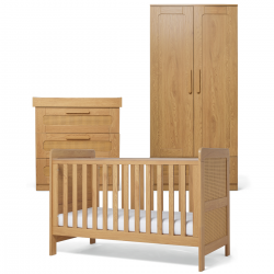 Mamas & Papas Esna 3 Piece Room Set, Rattan Oak