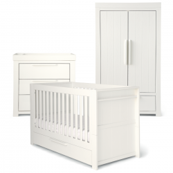 Mamas & Papas Franklin 3 Piece Room Set, White Wash