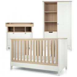 Mamas & Papas Harwell 3 Piece Room Set, White and Natural