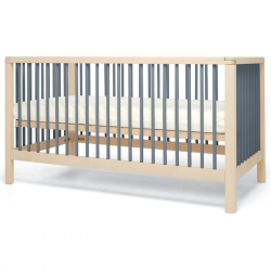Mamas & Papas Solo Cot Bed, Slate/Natural