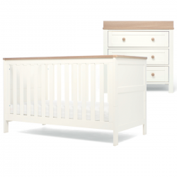Mamas & Papas Wedmore 2 Piece Room Set, White Natural