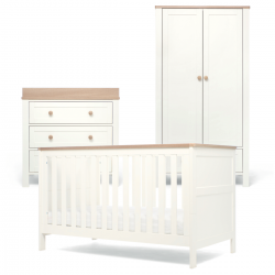 Mamas & Papas Wedmore 3 Piece Room Set, White Natural